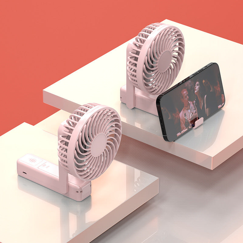 Mini Folding Hanging Neck Fan With USB Charging