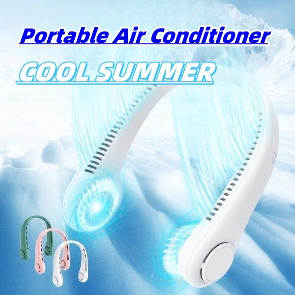 Rechargeable Bladeless Hanging Neck Fan